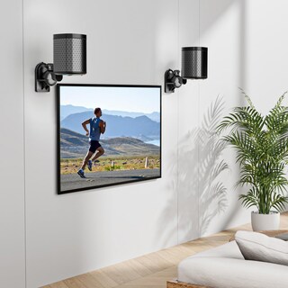 Foto 5 | Foto 5 | Soportes De Pared Para Altavoces Wali Swm602 5 Unidades Capacidad Para 3 5 Kg Color Negro - Venta Internacional.