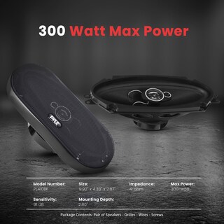 Foto 4 | Foto 4 | Altavoces Estéreo Para Coche Pyle Pl410bk 300 W 4 X 10 Triaxiales (par) - Venta Internacional.