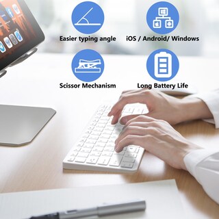 Foto 2 | Foto 2 | Teclado Bluetooth Mmk Para Ipad 10  9 Y 8  Ipad Air 5 Y 4 - Venta Internacional.