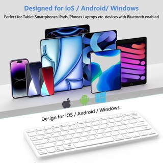 Foto 3 | Foto 3 | Teclado Bluetooth Mmk Para Ipad 10  9 Y 8  Ipad Air 5 Y 4 - Venta Internacional.