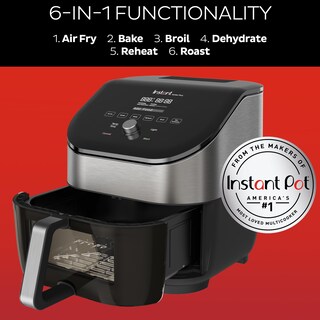 Foto 3 | Foto 3 | Instant Vortex Plus - Freidora De Aire De 6 Cuartos Con Tecnología De Borrado De Olores Funciones 6 En 1 Que Cruje Asa Asa D