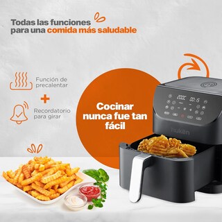 Foto 8 | Foto 8 | Freidora De Aire Multifuncional Light-fry Hukën Mk-af-6black