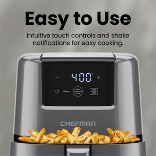 Foto 6 | Foto 6 | Chefman Mini Freidora De Aire De 2 Cuartos – Freidora De Aire Compacta Digital Que Ahorra Espacio Con Cesta Antiadherente Y Apta