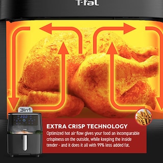 Foto 6 | Foto 6 | T-fal Freidora De Aire Steam Vapor Y Parrilla 3 En 1 Capacidad De 1.6l Panel Digital Fw201850