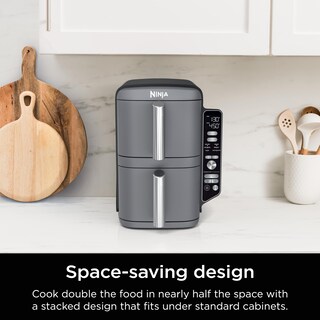 Foto 3 | Foto 3 | Ninja Freidora De Aire Doublestack Xl De 2 Cestas Capacidad De 9.45 L Cocina Hasta 4 Alimentos A La Vez Incluye 6 Modos De C