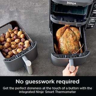 Foto 3 | Foto 3 | Ninja Doublestack Xl - Freidora De Aire De 2 Cestas Tecnología Doublestack Cocina 4 Alimentos A La Vez 9.46 L 6 En 1 Smart