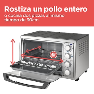 Foto 5 | Foto 5 | Black+decker Horno Eléctrico Freidora De Aire 3 En 1 Rostiza Y Fríe Con Aire 7 Funciones To4315ss-la