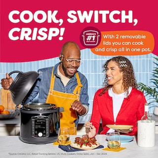 Foto 2 | Foto 2 | Instant Pot Pro Crisp 11 En 1 Freidora De Aire Y Olla Eléctrica A Presión Combinada Con Tapas Multicocina Que Fritas Vapores C