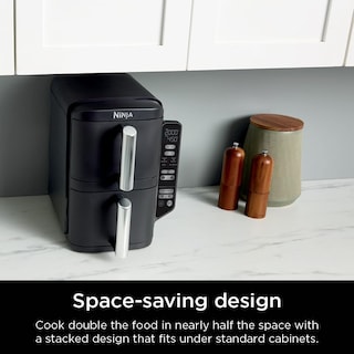 Foto 3 | Foto 3 | Ninja Doublestack - Freidora De Aire De 2 Cestas Tecnología Doublestack Cocina 4 Alimentos A La Vez 7.6 Litros 6 En 1 Freír
