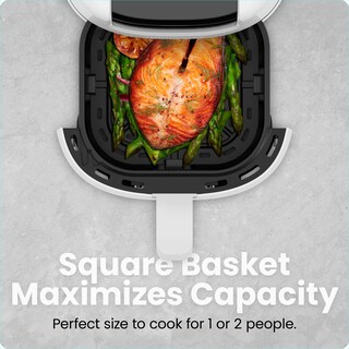 Foto 4 | Foto 4 | Chefman Mini Freidora De Aire De 2 Cuartos – Freidora De Aire Compacta Digital Que Ahorra Espacio Con Cesta Antiadherente Y Apta