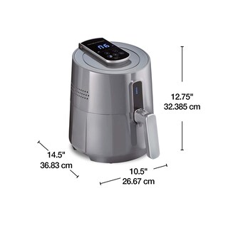 Foto 3 | Foto 3 | Freidora De Aire Digital Hamilton Beach Capacidad De 3.5 Litros 6 Configuraciones Preprogramadas Canasta De 3.5 Lts. Gris M
