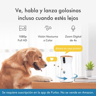 Foto 2 | Foto 2 | Furbo Cámara Para Perros 360° + Nanny: Alertas De Seguridad Para Hogar Y Mascotas  Dispensador De Golosinas Giratorio Con Altavo
