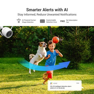 Foto 4 | Foto 4 | Ezviz H3c Pro 2k 3mp Cámara De Seguridad Wifi Para Exterior Visión Nocturna A Color Micrófono Integrado Y Detección Ia De H