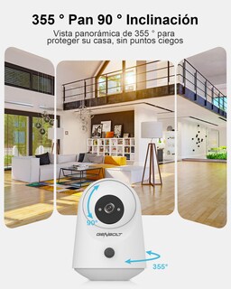 Foto 3 | Foto 3 | Genbolt 2k Camara Vigilancia Wifi Interior Sin Cable Con Batería 5000mah Pan/tilt Camara Vigilancia Bateria Detección De Pir