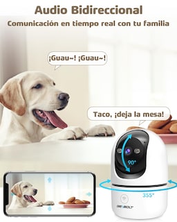 Foto 4 | Foto 4 | Genbolt Cámara De Seguridad Wifi Para Interiores  Vigilancia Doméstica Cctv Con Detección De Humanoides  Cámara De Paseo Automát