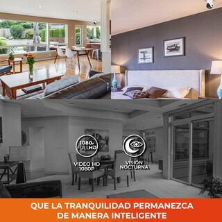 Foto 3 | Foto 3 | Tecnolite Connect - Cámara De Monitoreo Inteligente Wifi Interiores Altavoz Y Micrófono Visión Nocturna Compatible Con App Mó