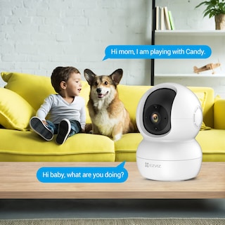 Foto 3 | Foto 3 | Ezviz Ty2 Cámara De Vigilancia Wifi Interior 1080p Cámara Ip Domo 360 Ptz Auto Tracking Audio Bireccional Compatible Con Alex