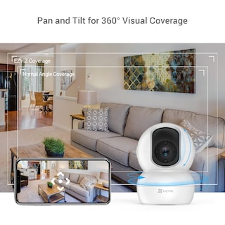 Foto 4 | Foto 4 | Ezviz Ty2 Cámara De Vigilancia Wifi Interior 1080p Cámara Ip Domo 360 Ptz Auto Tracking Audio Bireccional Compatible Con Alex