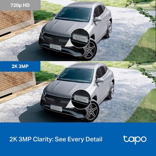 Foto 3 | Foto 3 | Tapo - Cámara De Seguridad Para Interiores Y Exteriores 2k De 3 Megapíxeles Detección De Gritos Y Movimiento Gratuitos Panorá