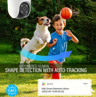 Foto 5 | Foto 5 | Ezviz H8c Pro 3k/5mp Cámara Wifi Domo 360° | Audio Bidireccional Visión Nocturna A Color Seguimiento Automático Y Retorno Co