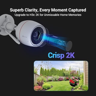 Foto 2 | Foto 2 | Ezviz H3c Pro  3k  5mp  Cámara De Seguridad Wifi Para Exterior  Visión Nocturna A Color  Micrófono Integrado Y Detección Ia De H