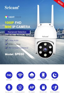 Foto 3 | Foto 3 | Cámara De Seguridad Hd 1080p cámara De Seguridad Wifi Exteriores/ Interior audio Bidireccional ip66 A Prueba De Agua visión Noct