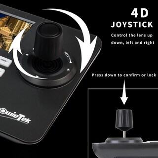 Foto 2 | Foto 2 | Zowietek Teclado Ip Ptz De Nueva Generación | Controlador De Red | Joystick 4d Con Poe | Pantalla Lcd De 5 Pulgadas | Decodifica