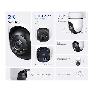 Foto 3 | Foto 3 | Tp-link Tapo Tapo C510w Cámara De Seguridad Wi-fi Para Exteriores Definición De 3mp 360° Con Visión Nocturna Full-color Audi