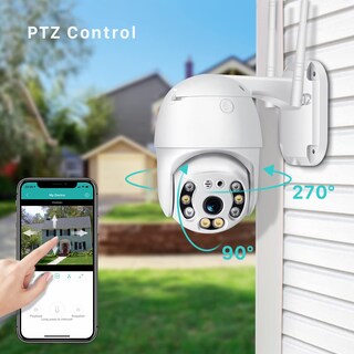 Foto 2 | Foto 2 | Zinker Camara Seguridad Exterior Wifi 8mp 4k 3840 X 2160 Ptz Autoseguimiento Visión Nocturna A Color Wifi App Icsee 8mp