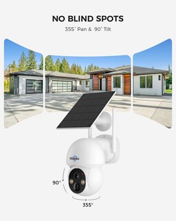 Foto 3 | Foto 3 | Hiseeu - Cámara Solar Inalámbrica Para Exteriores Sistema De Cámara De Seguridad Para El Hogar Wifi De 2.4 G Y 5 G Alimentado