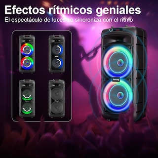 Foto 2 | Foto 2 | Airamp Bocina Grande Bluetooth 59cm Subwoofer Con Micrófono Con Cable 30w Partybox 2600mah Para Exterior Bafle Amplificado Profe