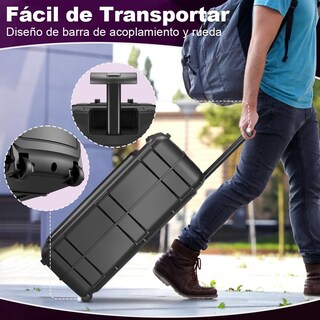Foto 5 | Foto 5 | Airamp Bocina Grande Bluetooth 59cm Subwoofer Con Micrófono Con Cable 30w Partybox 2600mah Para Exterior Bafle Amplificado Profe