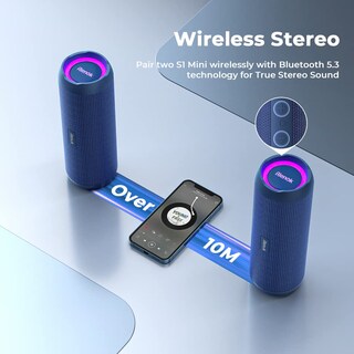 Foto 2 | Foto 2 | Rienok - Altavoz Bluetooth Portátil De 30 W De Doble Emparejamiento Estéreo Inalámbrico Verdadero Sonido Hd Ipx7 Impermeable