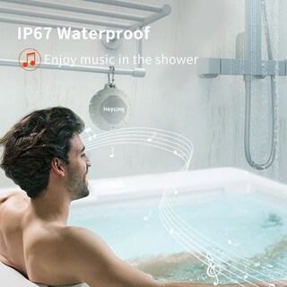 Foto 5 | Foto 5 | Heysong Bocina Bluetooth De Ducha Altavoz Portátil Ipx7 Impermeable Con Sonido Estéreo Fuerte Bocinas Pequeño Inalámbrico Para