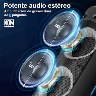 Foto 2 | Foto 2 | Airamp Bocina Bluetooth Grande 81 Cm Gran Bocina Con Microfono Inalámbrico 4200mah 50w Para Fiesta Bafle Amplificado Profesional