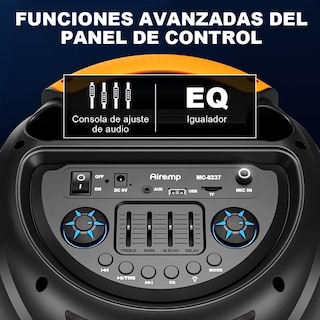 Foto 3 | Foto 3 | Airamp Bocina Bluetooth Grande 81 Cm Gran Bocina Con Microfono Inalámbrico 4200mah 50w Para Fiesta Bafle Amplificado Profesional