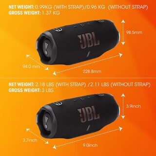 Foto 6 | Foto 6 | Jbl Charge 6 Bocina Portátil Bluetooth Batería Integrada Ip67 Función De Carga Usb - Negro