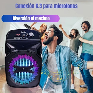 Foto 4 | Foto 4 | Link Bits Va626tp Bocina Bluetooth 6.5 Pulgadas Recargable Altavoces Speaker Control Y Micrófono Bafle Karaoke Para Fiesta Con