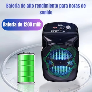 Foto 5 | Foto 5 | Link Bits Va626tp Bocina Bluetooth 6.5 Pulgadas Recargable Altavoces Speaker Control Y Micrófono Bafle Karaoke Para Fiesta Con