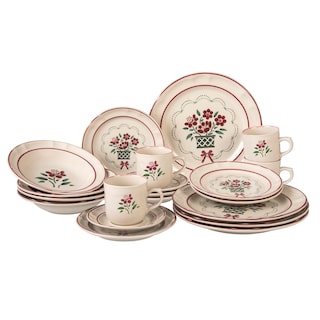 Foto 1 | Foto 1 | Vajilla Santa Anita Flor De Otoño De Porcelana 20 Pz Edicion Navidad