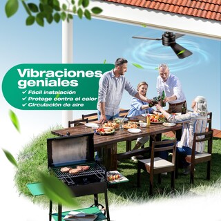 Foto 5 | Foto 5 | Ventilador De Techo Con Luz De 28inch/70cm ventiladores De Techo Con Luces Con Luz Y Control Remoto 6 Velocidades 3cct 35w regul