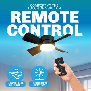 Foto 4 | Foto 4 | Bell+howell - Ventilador De Techo Negro Con Luces Y Control Remoto 3 Modos De Luz 3 Ajustes De Velocidad Fácil De Instalar P