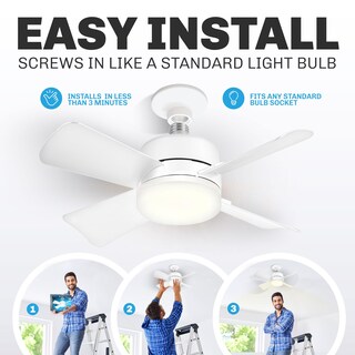 Foto 2 | Foto 2 | Bell+howell Ventiladores De Techo Con Luces De Control Remoto  Bombillas De Luz Y Ventilador De Techo De Repuesto Para Una Fácil