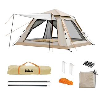 Foto 1 | Foto 1 | Tienda De Campaña Automática Funjn Upf 50+ Impermeable Beige