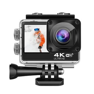 Foto 4 | Foto 4 | Auvce Cámara De Acción 4k 24mp Ultra Hd Wifi Pantalla Deportes Cámara Submarina Eis 131ft Cámara Impermeable 170 Grados Gran Ang
