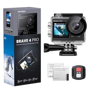 Foto 1 | Foto 1 | Akaso Brave 4 Pro (versión Para Mx) Cámara De Acción 4k 20mp Cámara Deportiva Eis 5xzoom Doble Pantalla Cámara Acuática Sumergib