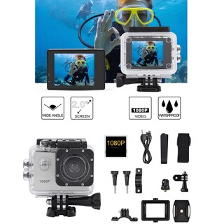 Foto 6 | Foto 6 | Oumij Cámara De Acción Deportiva Mini Cámara Hd 1080p Pantalla Lcd De 2 Pulgadas Impermeable De 30m Lente Gran Angular De 140 °