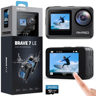 Foto 1 | Foto 1 | Cámara De Acción Akaso Brave 7 Le 4k 30 Fps 20 Mp Resistente Al Agua 40 M - Venta Internacional.