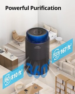 Foto 3 | Foto 3 | Coway Purificador De Aire Para Recámara Y Hogar De Hasta 810 Pies Filtro Hepa Verdadero Para Humo Alergias Caspa De Mascotas
