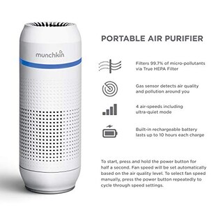 Foto 5 | Foto 5 | Purificador De Aire Portátil Munchkin Sistema De Filtración Hepa De 4 Etapas Elimina El 99 7% De Los Microcontaminantes